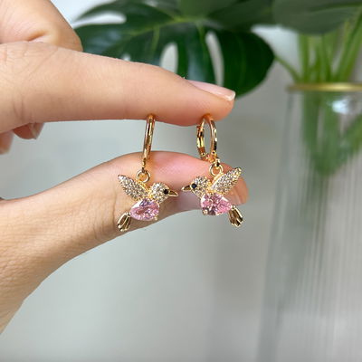 Argollas Colibrí Rosa AD