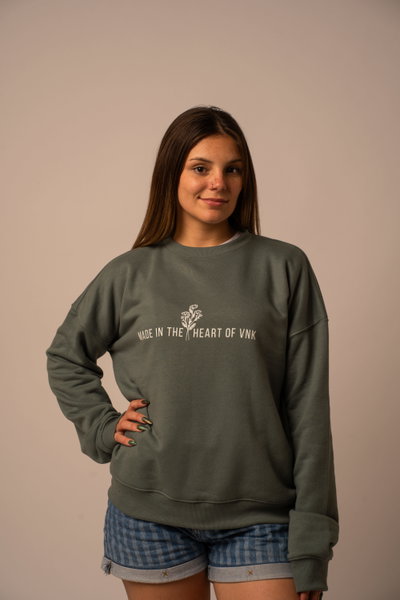 BUZO RUSTICO HEART VERDE