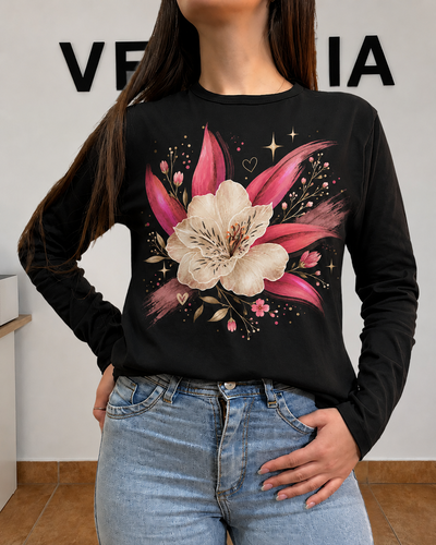 REMERA MANGA LIRIO 