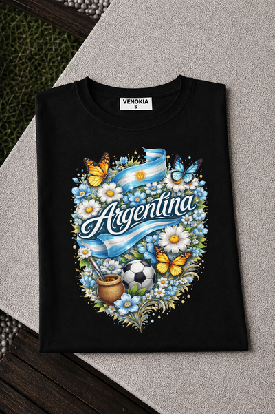 REMERA NEGRA ARG 