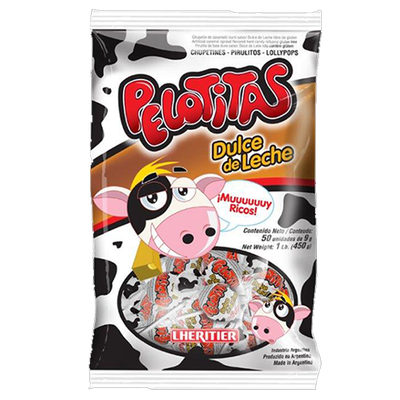 Chupetines Pelotitas dulce de leche