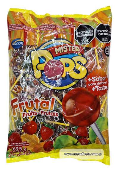 Chupetines pops frutales