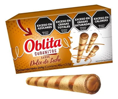Cubanito oblita dulce de leche