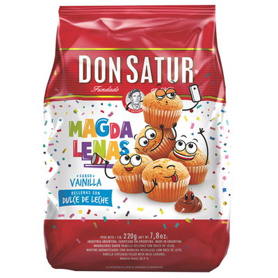 Don Satur Magdalenas vainillas con dulce de leche