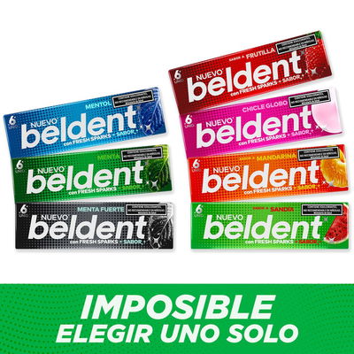 Chicle beldent x20 unidades