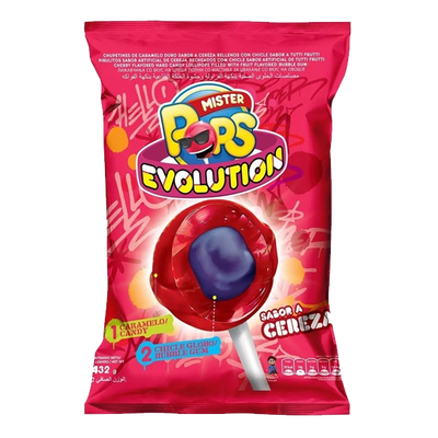Chupetines pops rojo chicle