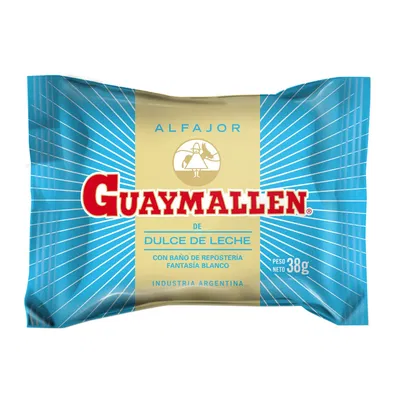 Alfajor Guaymallén simple blanco 