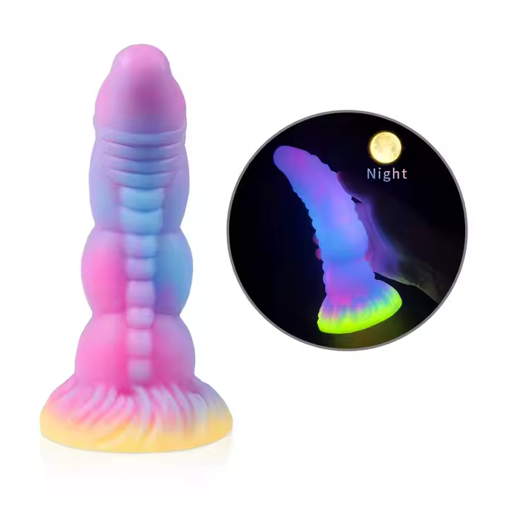 Dildo Monstruoso Alien Fluo con ventosa 