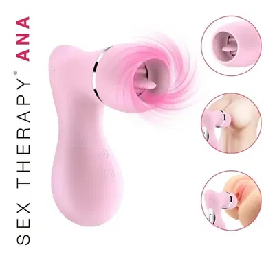 Succionador de clitoris y lenguita ana