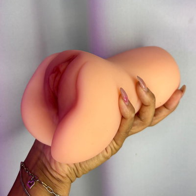Masturbador realista XL (Vagina + ano)
