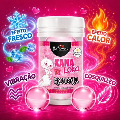 HOT BALLS Xana Loka Multiefecto Orgásmico - lubricante en esferas x2