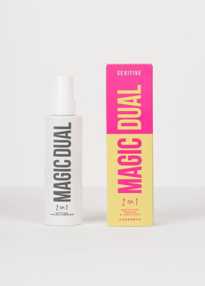 Magic Dual 2 en 1 Lubricante y Aceite para masajes