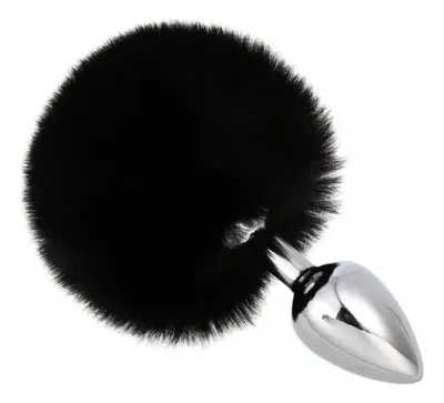 Plug Anal acero quirúrgico Conejo Pompon