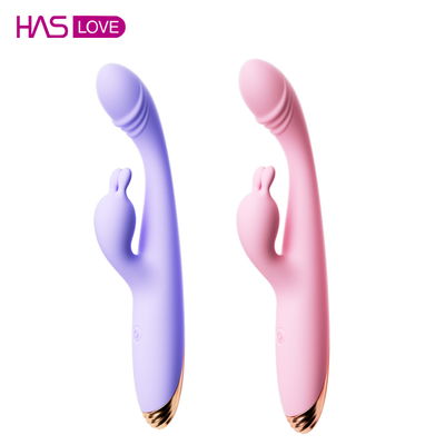 Vibrador Soft doble conejo recargable 