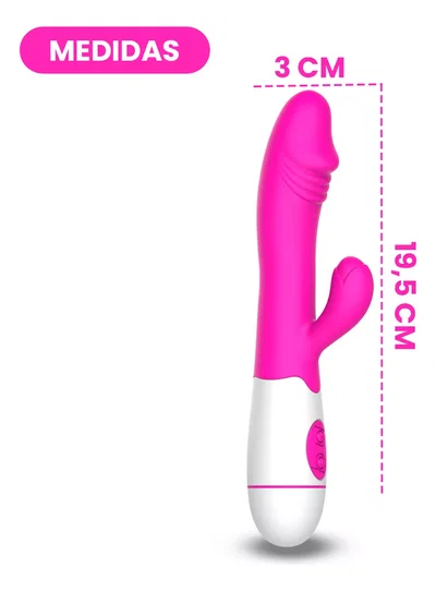 Vibrador doble LOVE 1 con pilas