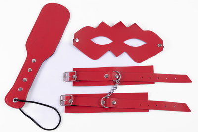 Kit eco cuero 3 piezas BDSM 