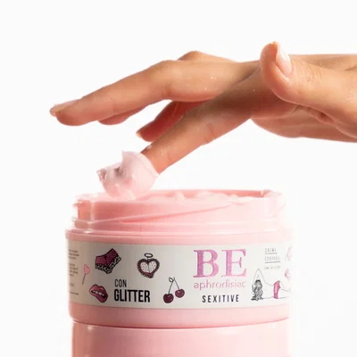 BE Crema Corporal Perfumada con glitter- 200g