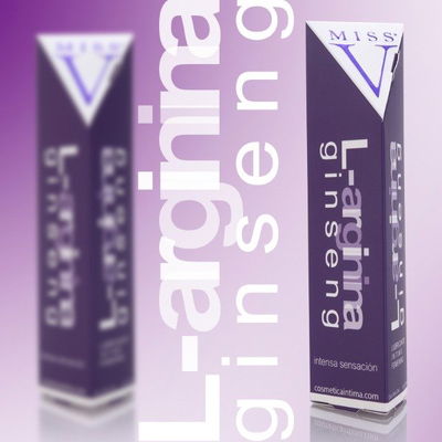 Lubricante Miss V L-arginina facilitador de orgasmos