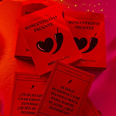 Juego de cartas "Romantico o Picante" - Versión impresa