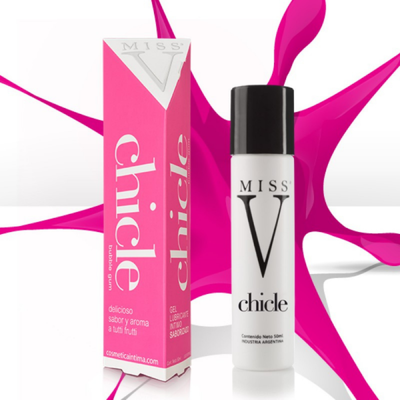 Lubricante Miss V comestible chicle