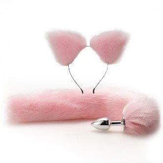 Kit Foxy plug anal con cola y orejas