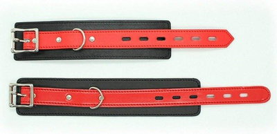 Esposas Fetiche negro y rojo PREMIUM