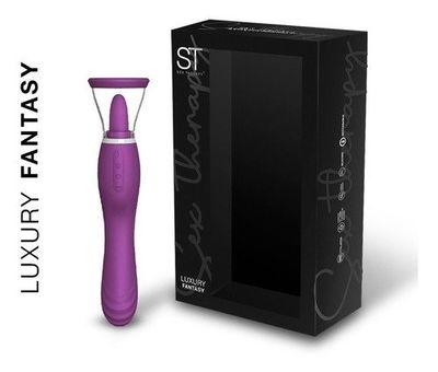 Vibrador con succion y lengua para sexo oral FANTASY