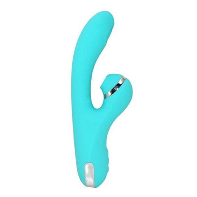 Vibrador doble ZOE 3 con pulsación punto g y succión de clitorís