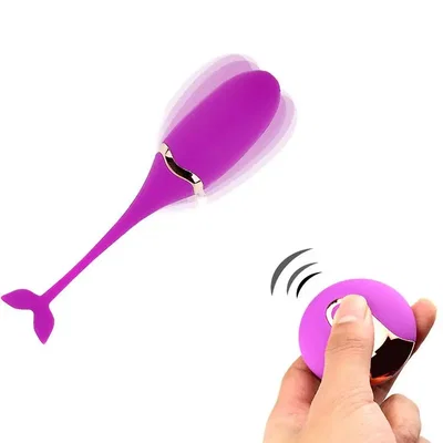 Vibrador con control a distancia ballenita