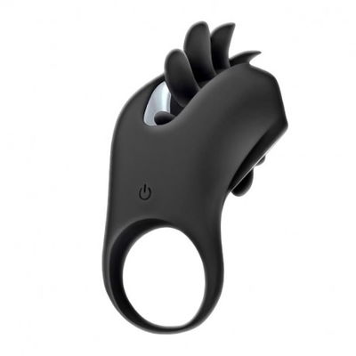 Anillo vibrador Kevin con lenguitas giratorias USB