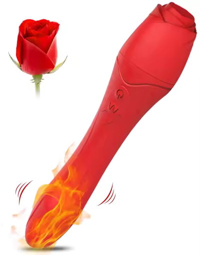 Vibrador Rosa Punto G con efecto calor