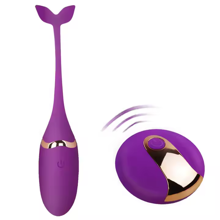 Vibrador con control a distancia ballenita