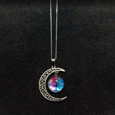 Collar Luna Arbol MultiColor