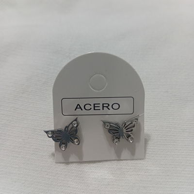 Aros Mariposa Con Strass