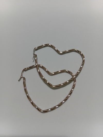 Argollas Corazon Trabajadas 40MM