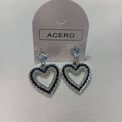Aros Corazones Con Strass