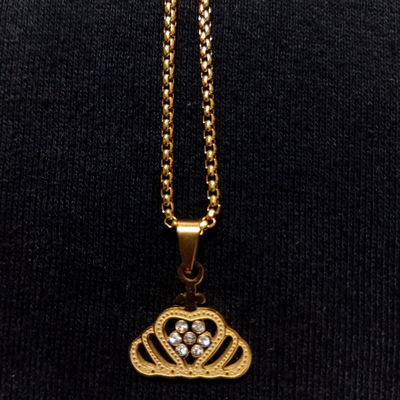 Collar Corona Con Strass