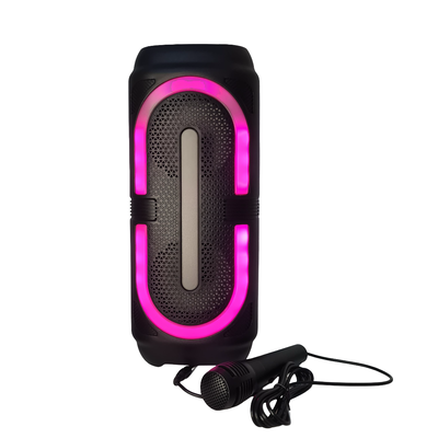 Parlante  Portátil 4" c/ Micrófono RGB