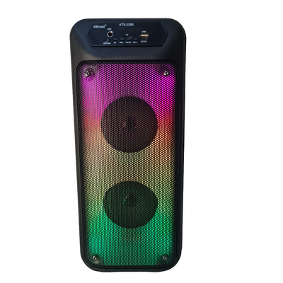 Parlante portátil Flame Light 4" c/ micrófono RGB