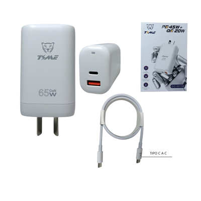 Cargador con cable 45 w