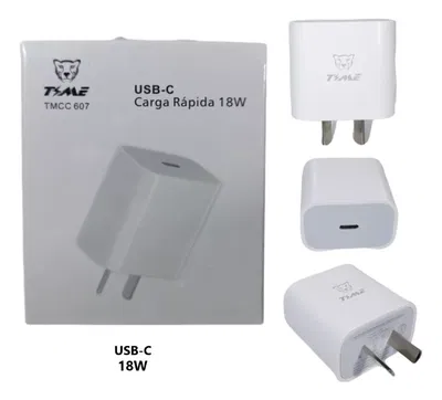 Cargador cabezal Time USB tipo c 18w 