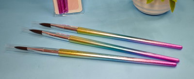 Pinceles para acrilico x3 tornasol