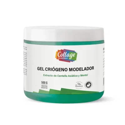 Collage Gel CRIÓGENO MODELADOR con Extracto de Centella Asiática y Mentol 250gR