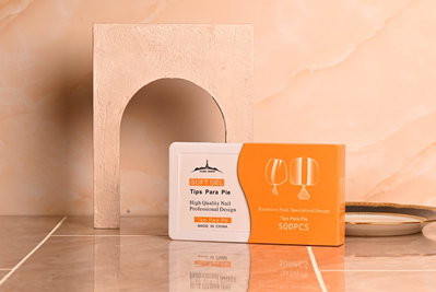 Paris Night Tip Caja Naranja Para Pies x500u