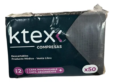 Compresas K-Tex x50u Negras