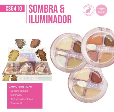 Pink 21 Sombra & Iluminador CS6410