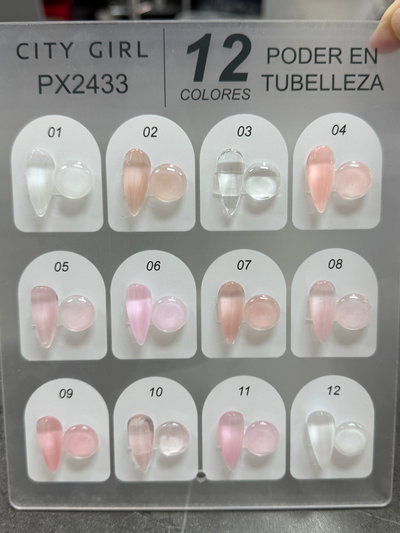 City Girl Nail Extension Esmalte -NUEVO-12 tonos