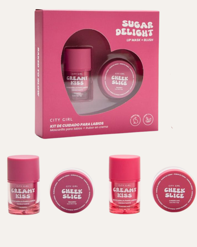 City Girl Kit Mascarilla para labios+ Rubor en crema RL-12343