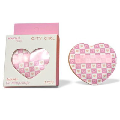 City Girl Esponja para Polvo Corazon CL-250615