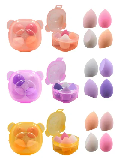 Set x4 Esponjas Envase Oso